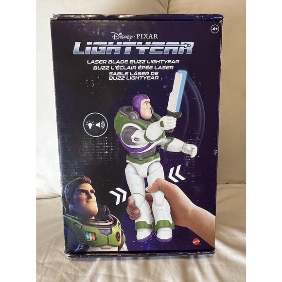 Disney Pixar Buzz Lightyear Figure w/ Motion Light/Sound 12 in Laser-Blade READ! - Picture 2 of 10